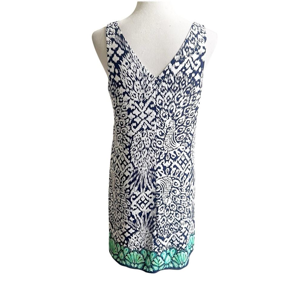 Lilly Pulitzer Women’s Navy V-Neck Florin Sleeveless Shift Tank Dress Sz Small - Picture 3 of 10